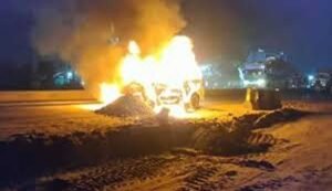 Patna Car Fire Incident