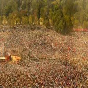 crowd control aniruddhacharya event east champaran