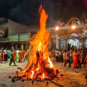 holika dahan 2 march puja night