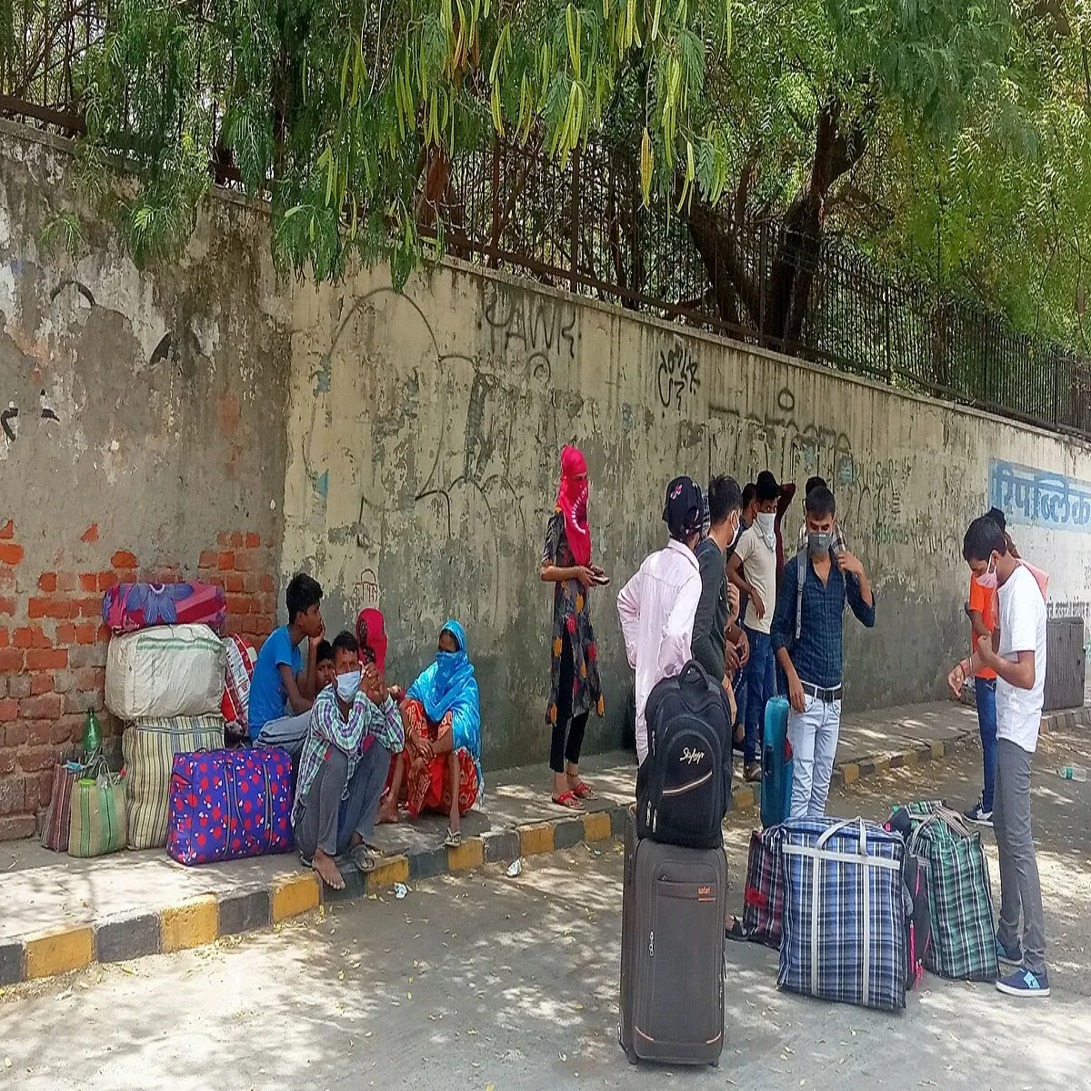 Migrantworkers Migrantworkers Bihar Prvasi Shrmikon Lie