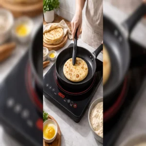 induction cooking dal chawal roti easy method