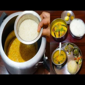 one pot cooking dal chawal meal recipe
