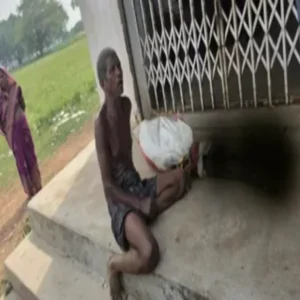 bank withdrawal odisha brother carries skeleton