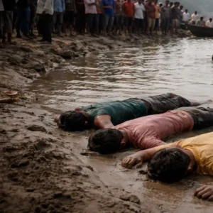 ganga drowning three family members death
