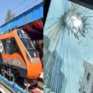 railsafety vande bharat stone pelting action