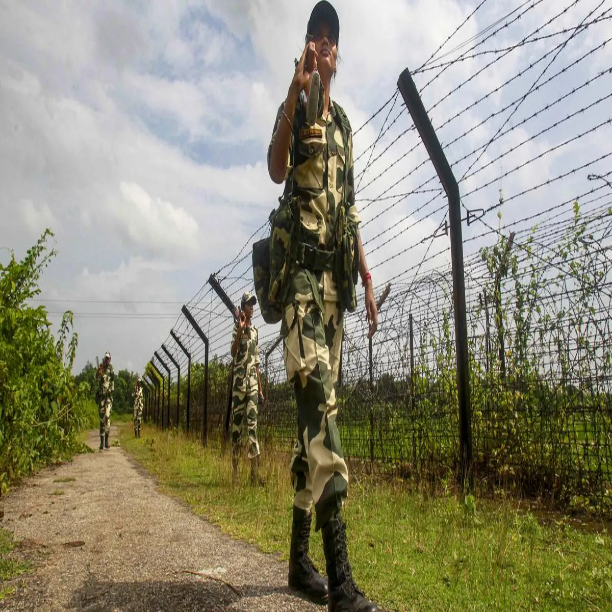 Borderfence Borderfence Bngal Sima Phaisle Bangladesh