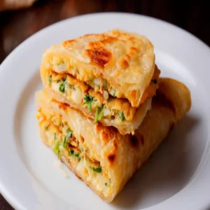cheese paratha crispy homemade recipe