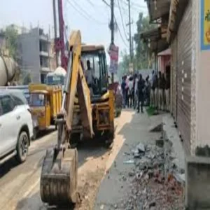 traffic management patna encroachment drive may30