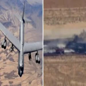 b52 bomber california crash