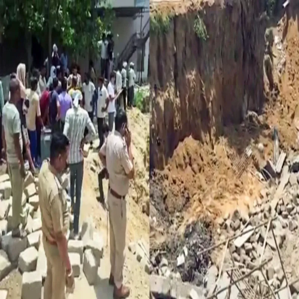 Accident Accident Phirojabad Men Aandhi Dauran