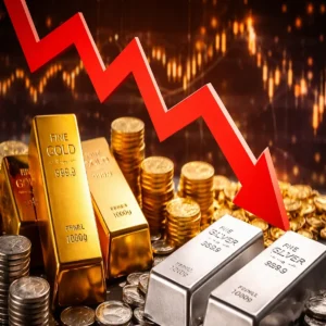 global gold silver price fall