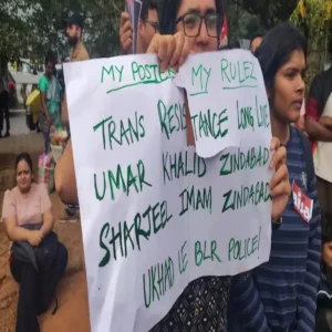 bengaluru neet protest poster controversy