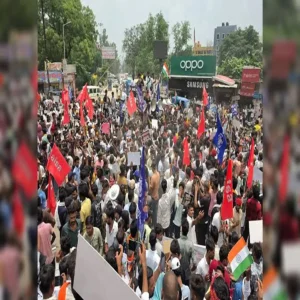 bhagalpur students protest neet paper leak