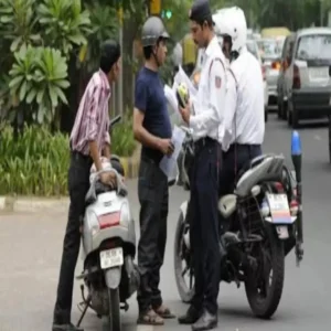 bike 156 traffic challans agra