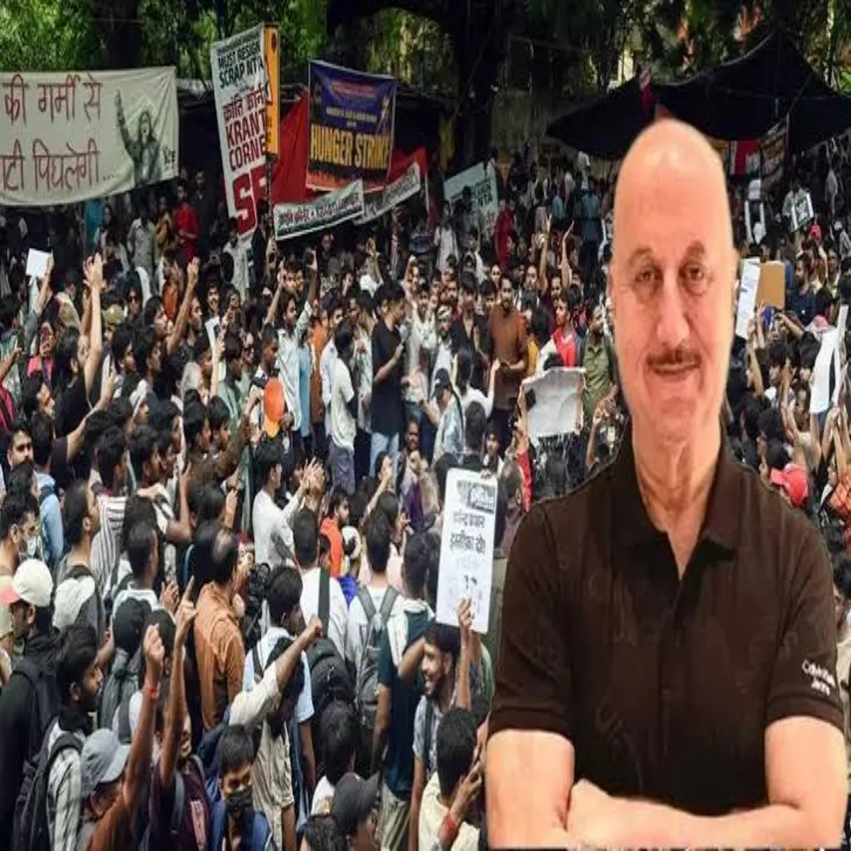 Studentprotest Studentprotest Chhatr Aandoln Anupm Kher