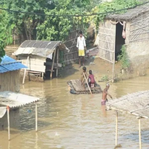 bihar flood river water alert